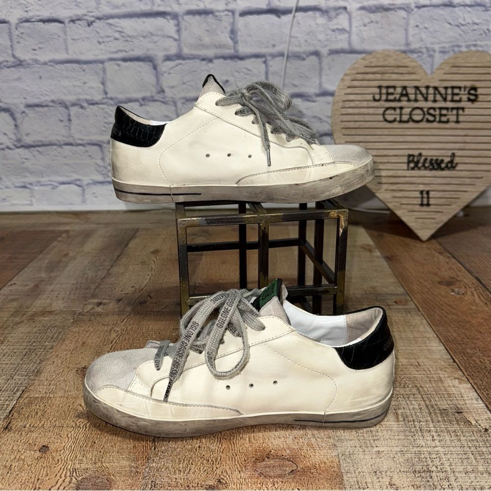 Golden goose “make it happen” sneakers green tongue - Picture 11 of 15